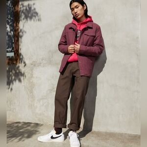 😍Nike Maroon Shirt Jacket